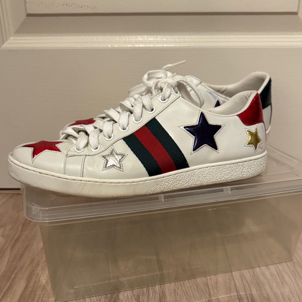 Authentic Gucci Ace Star Sneakers size 37.5